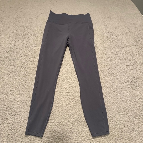 Vuori Clean Elevation Legging Size M Gray/Blue Pockets Workout Athleisure Gym - Picture 1 of 13
